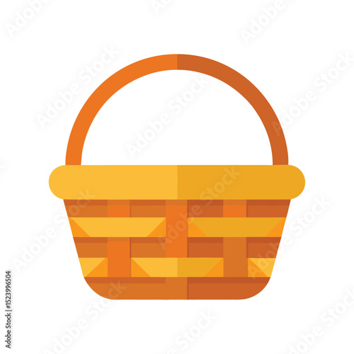 Beautiful Basket vector art illustration