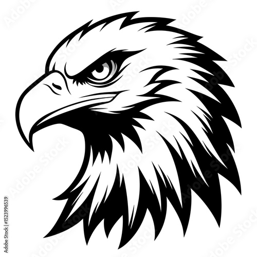 Dramatic duck head pencil sketch in black and white detailed shading