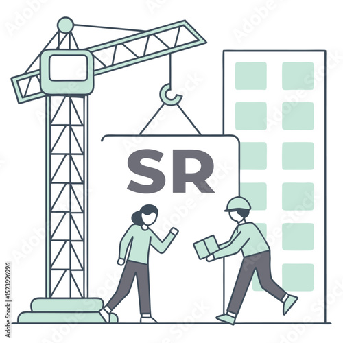 Sr Construction Site Safe Delivery Of Building Materials