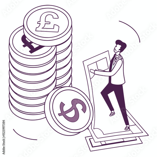 Financial Growth Strategy Currency Success