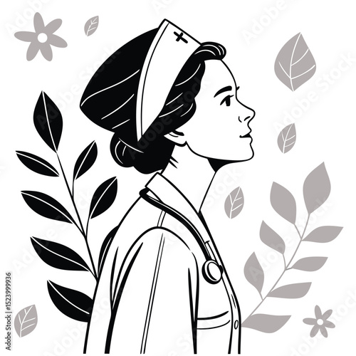 Nurse Graphic Healthcare Hero Illustration