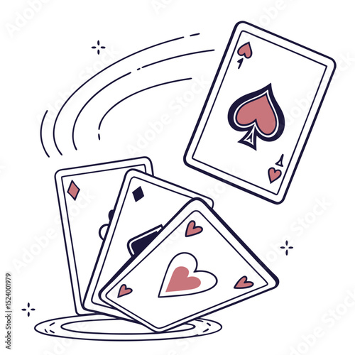 Lucky Poker Cards Winning Hand