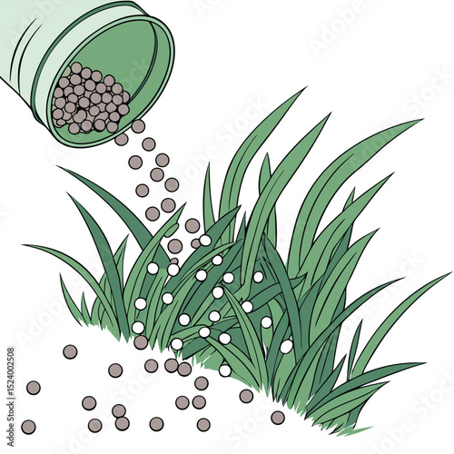 Fertilizer Spilling On Grass