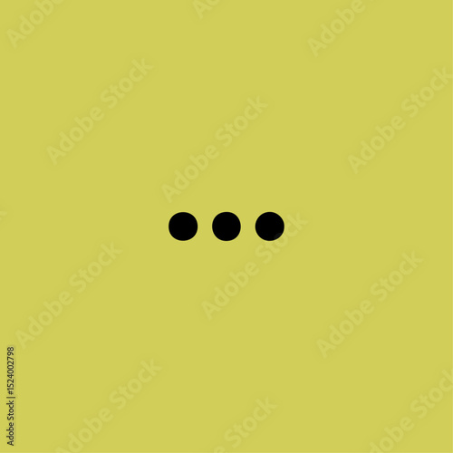 Menu three dot icon logo flat vector design