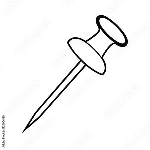 push pin isolated