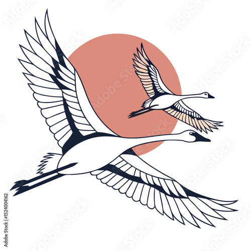 Soaring Swans Flight To Paradise