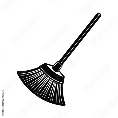 broom isolated on white