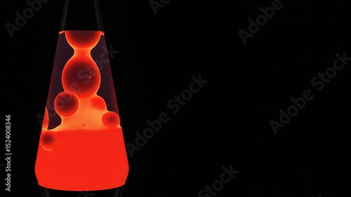 Artificial Lava Lamp with Unrealistic and Jerky Motion in Surreal Style