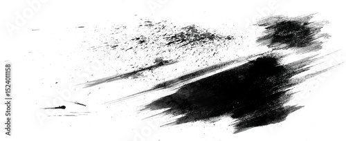 Brush stroke vector. Grunge design element. Dirty texture banner. Painted rectangles and long strokes