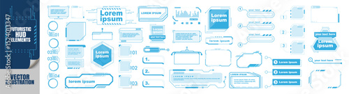 HUD elements set isolated on transparent. Futuristic user interface. Dashboard display virtual reality technology screen. Sci-fi futuristic hud dashboard for VR, UI design.