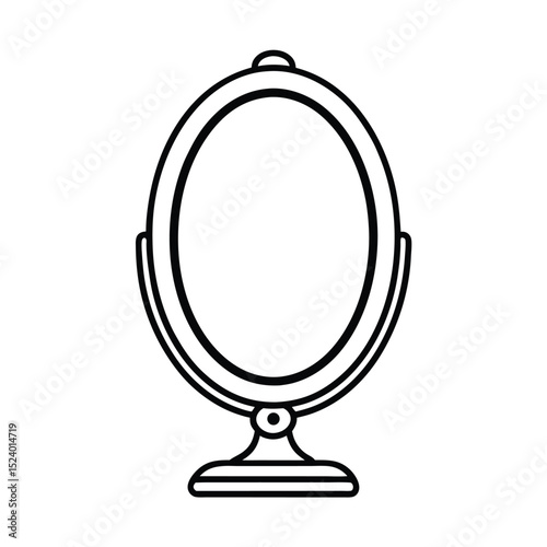mirror isolated on white background
