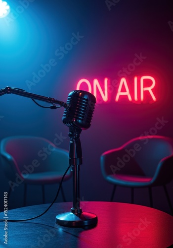 Retro microphone with 