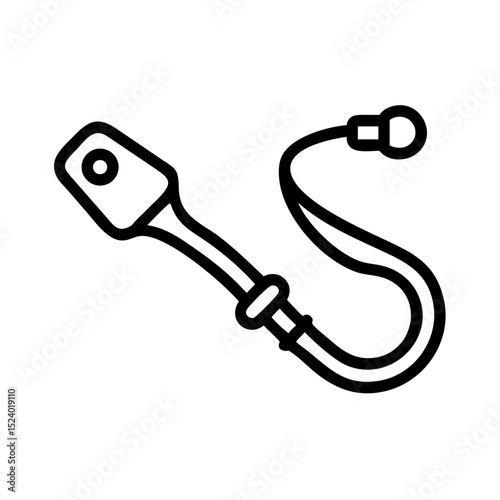 Dog Leash Outline for Pet Care Blogs, Animal Training Websites, Dog Ownership Awareness, and Veterinary Education  