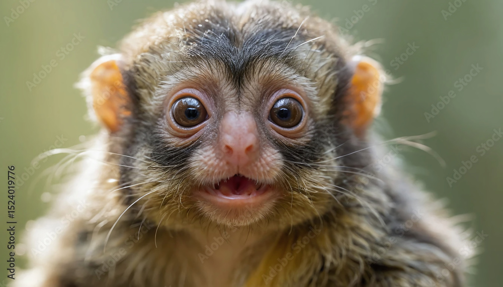 Naklejka premium A close up of Pygmy marmoset