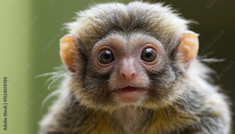 Naklejka premium A close up of Pygmy marmoset