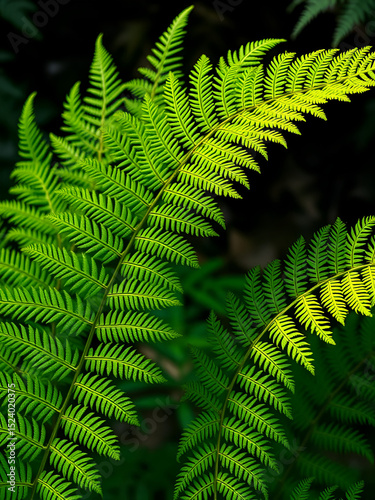 wondrous spectacle of fern fronds gracefully unfurling mirrors profound odyssey of enlightenment and self realization that accompanies magnificent process of maturation photo