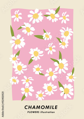 Hand-drawn vector illustrations of flowers