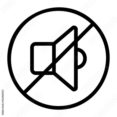 mute line icon