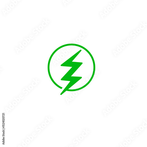 Icon or Logo For Fast Charging Illustration – Modern Battery Technology Concept
