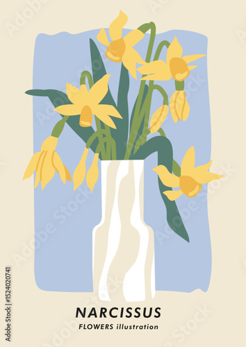 Hand-drawn vector illustrations of flowers