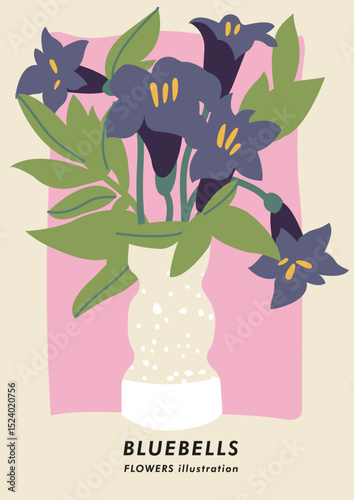 Hand-drawn vector illustrations of flowers