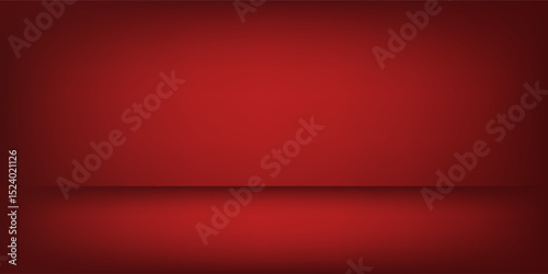 Dark red background with subtle highlight effect. The spotlight creates a gradation from bright red in the center to dark red at the edges