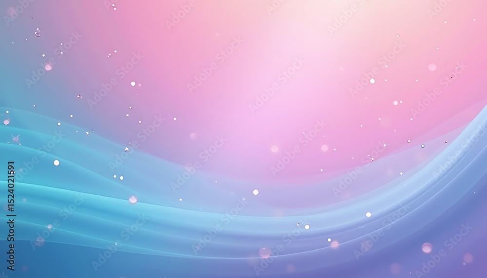 Abstract Pink and Blue Flowing Waves with Light Bokeh Effect Background Abstract Pink and Blue Flowing Waves with Light Bokeh Effect Background