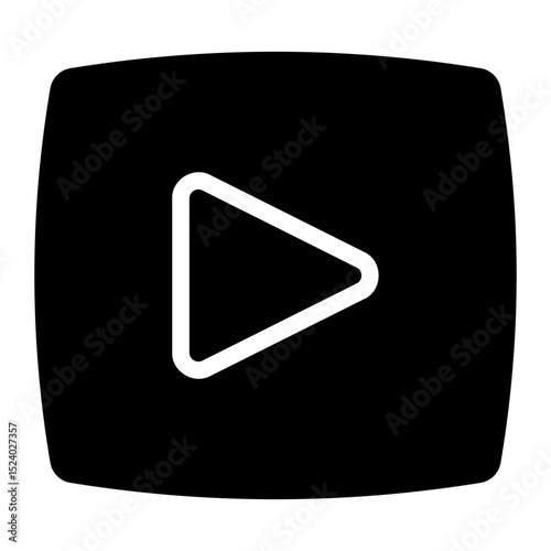 play glyph icon