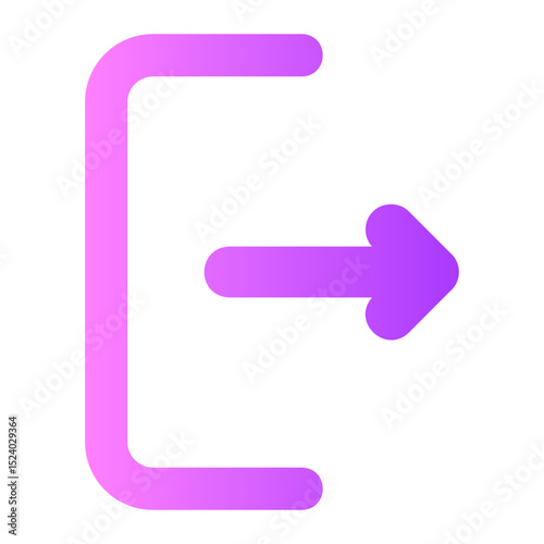 logout gradient icon