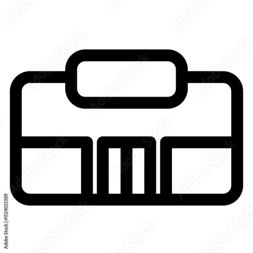 The image is a simple black and white drawing of a store front