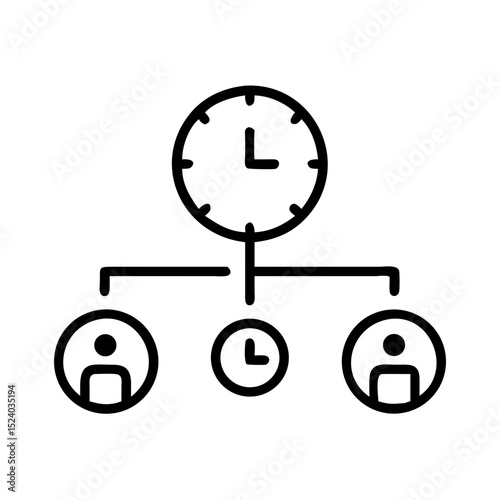 Time Management and Scheduling Icon
