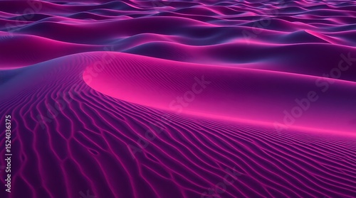 Abstract desert landscape with pink and purple hues creating a surreal and dreamlike atmosphere view