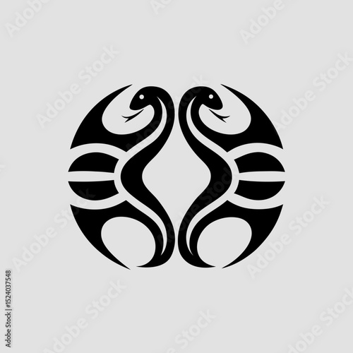 yin yang symbol with black background