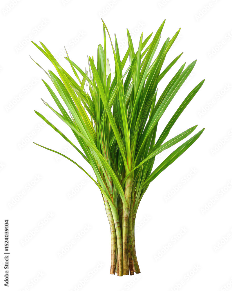 Fototapeta premium Bright green bunch of grass-like stalks