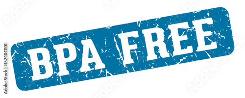 bpa free rectangular sign. bpa free stamp