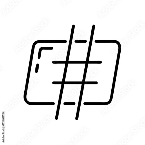 Hashtag Chip Icon for Trending Tags

