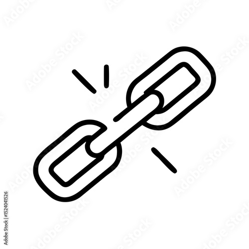 Chain Link Icon Symbolizing Connection
