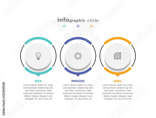 Business infographic template colorful background design