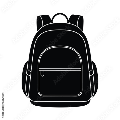 Boy reading a book vector silhouette  