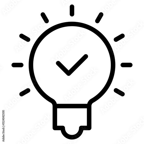 Idea icon in vector illustration