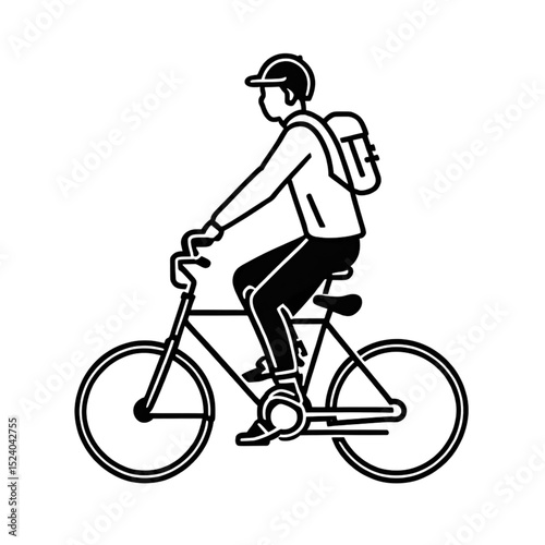 シティサイクルのイラスト｜City Bicycle Illustration