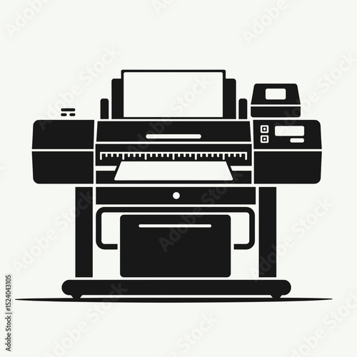 Professional printing machine in modern design for commercial use  