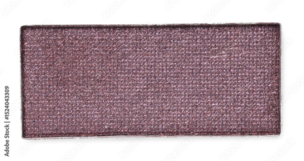 Fototapeta premium Beautiful eyeshadow refill pan isolated on white, top view