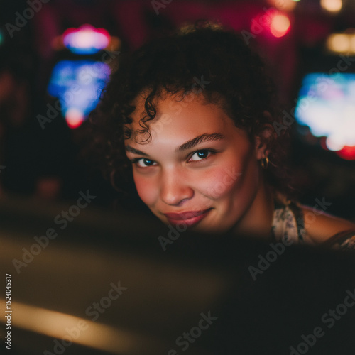 Focused portrait of a youth...