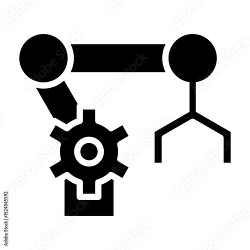 Wallpaper Mural Robotic Arm Glyph Icon Torontodigital.ca