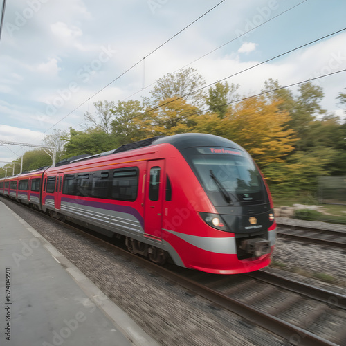train on the railway