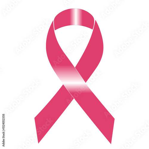 Cancer awareness ribbon, world cancer day concept, vector illustration