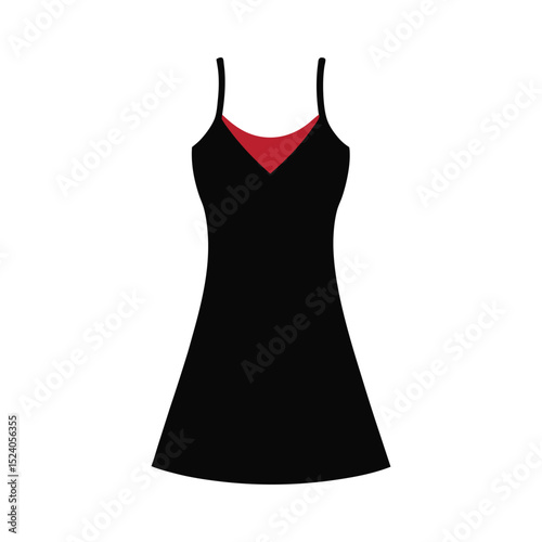 slip dress vector art illustration