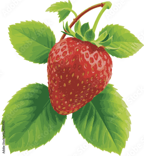 strawberry isolated on white background