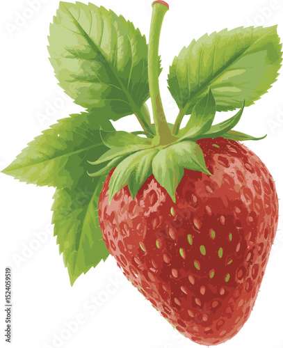 strawberry isolated on white background